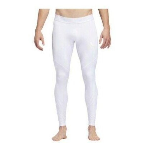 ADIDAS Alphaskin Sport L Tights Men's White DZ8439 - Picture 1 of 3